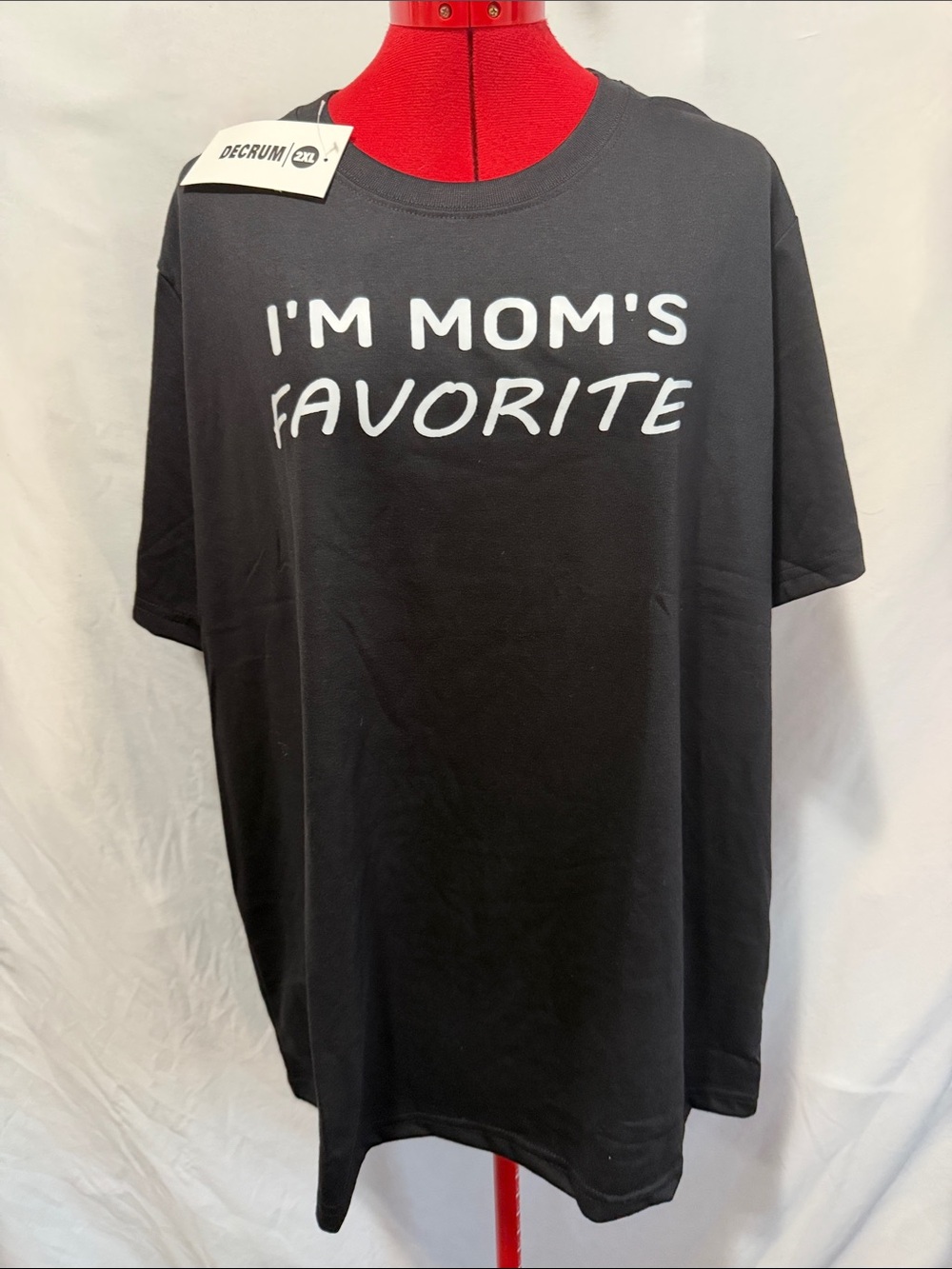 I'm Mom's Favorite Black Graphic Tee